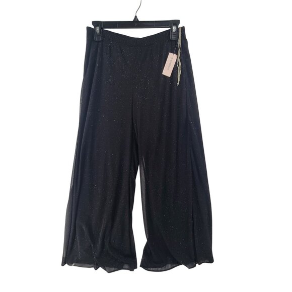 Dress Barn Pants - Dressbarn NWT Women's Dress Pants Wide Leg Pull On Elastic Waist Black Size M